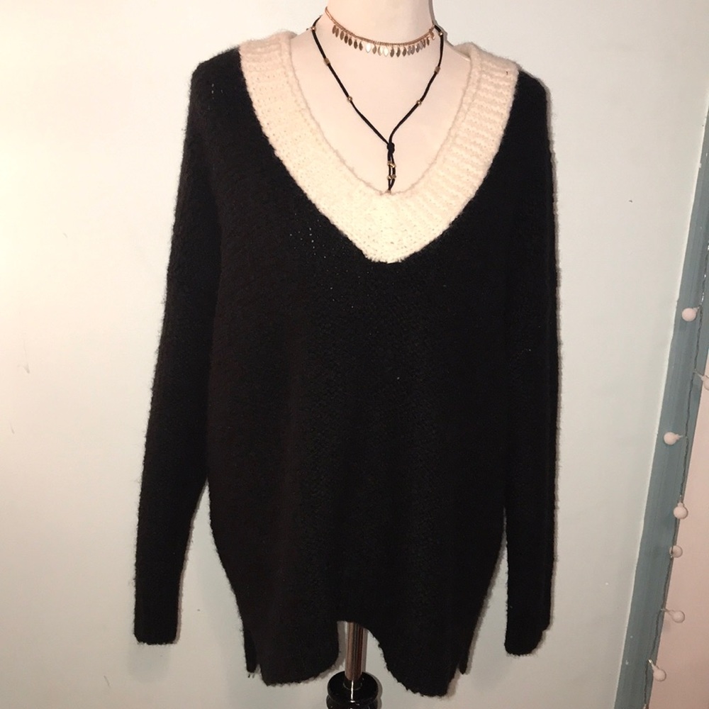 Black and white sweater